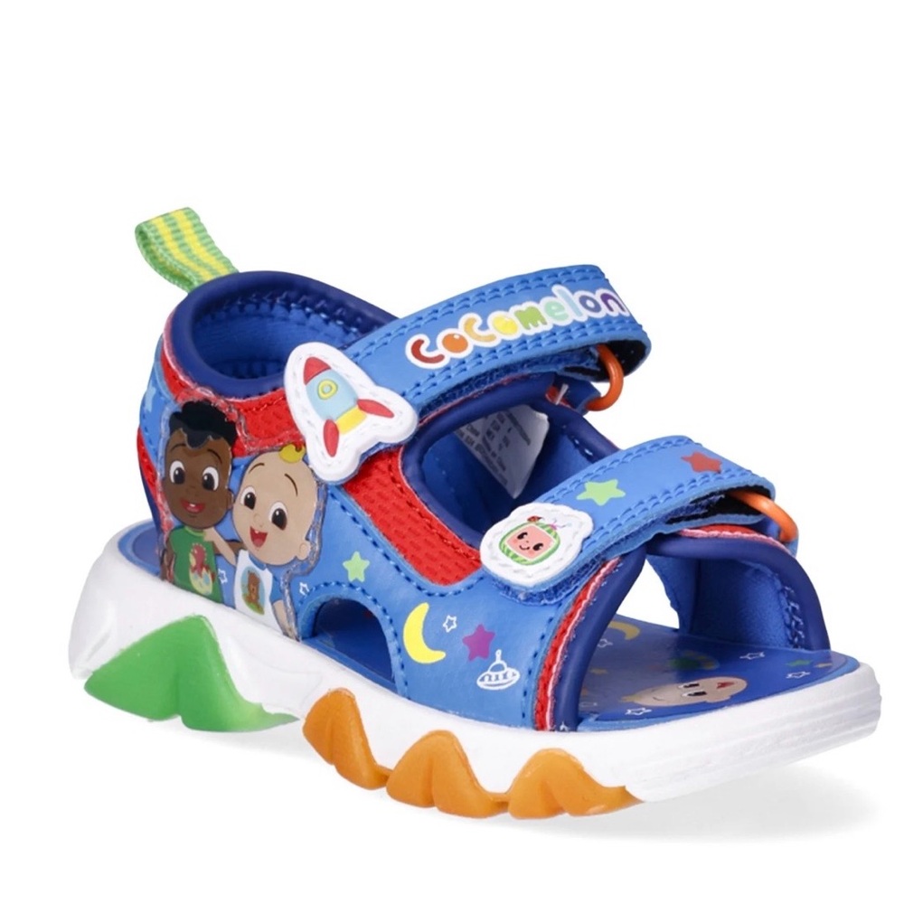 COCOMELON Baby Boys Sandals Summer Spring Colorful Baby Infant Shoes Size 2